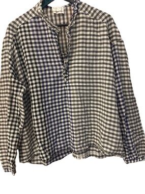 Women’s Forte Forte  gingham semi/ sheer   Long-Sleeve Shirt
